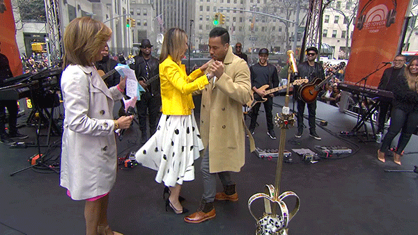 Romeo Santos dancing with Savannah Guthrie